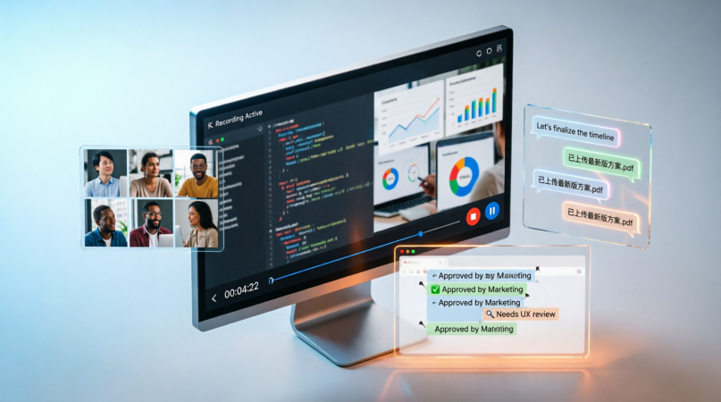 Improve Remote Team Collaboration with iTop Screen Recorder Top Screen Recorder