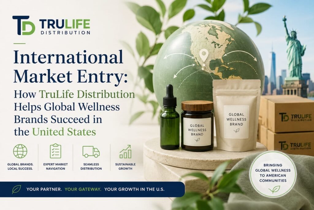 International Market Entry: How TruLife Distribution Helps Global Wellness Brands Succeed in the United States International Market Entry